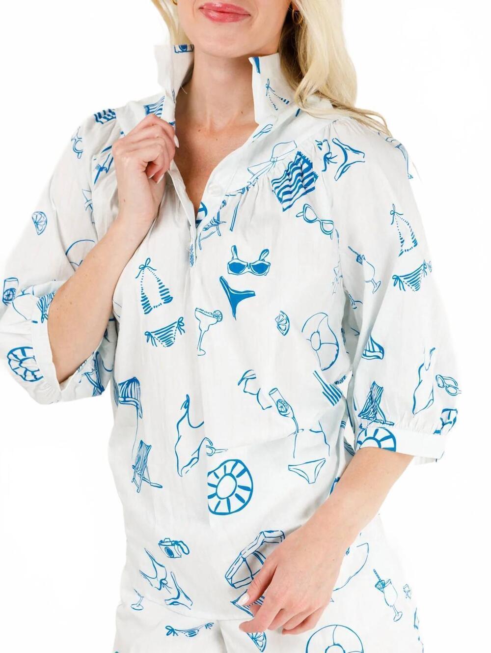 NEW HOLLY SHAE DESIGN avie top in pool party